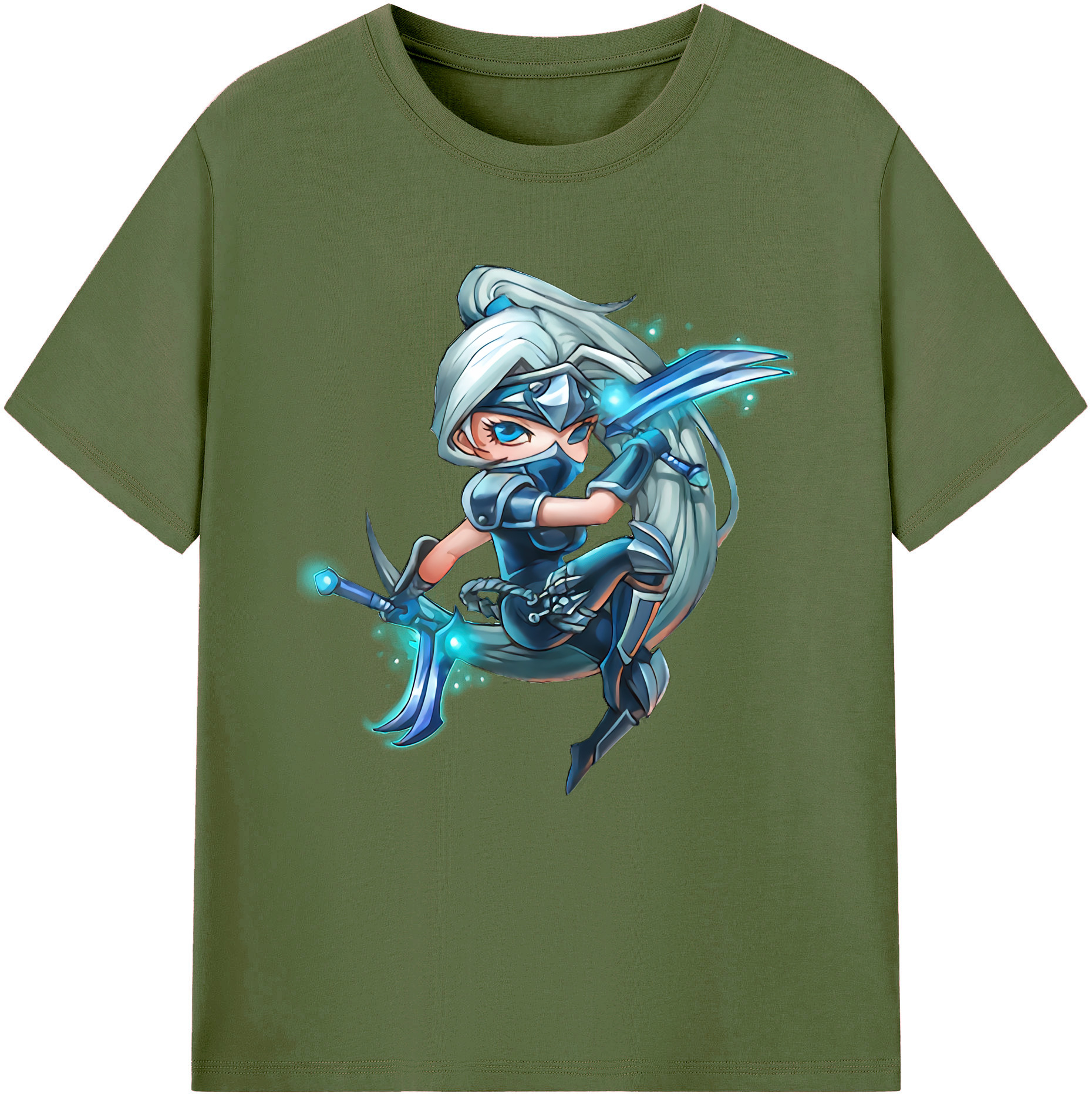 リーグ・オブ・レジェンド League of Legends LOL 綿100％半袖Tシャツ（フロントプリント）